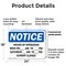 Signmission Hours Of Operation Mon - Fri _ Am - _, 24 in W x Rectangle, Plastic OS-2PACK-NS-P-1824-L-13541 - alternate 2